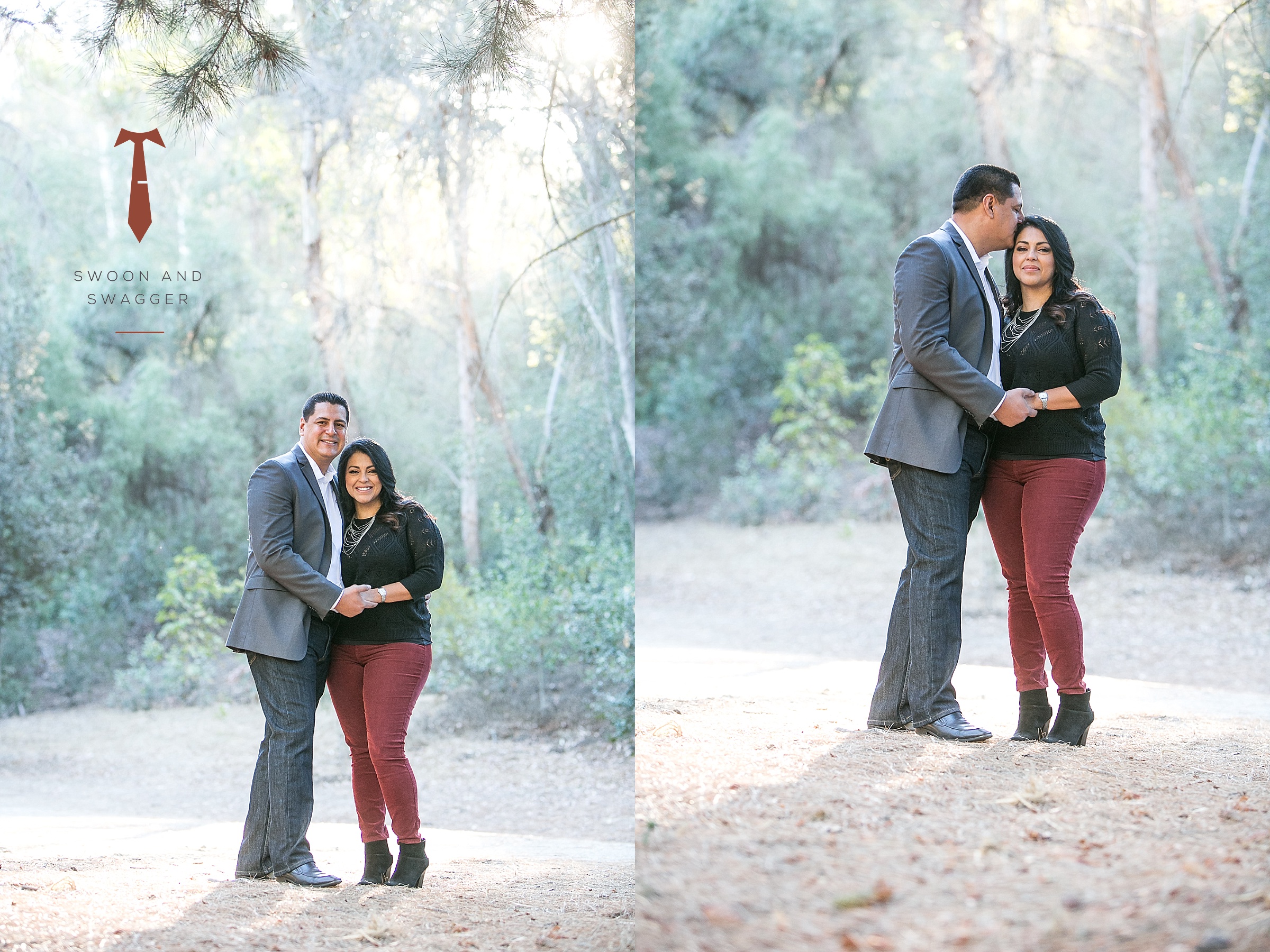a husband and wife portrait session in Murphy Ranch Park